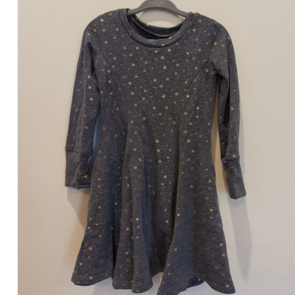 Pixie Lane grey star swing dress‎ with pockets size 2-3 years